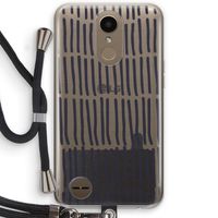 Moroccan stripes: LG K10 (2017) Transparant Hoesje met koord