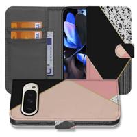Abstracte Zwart Roze Met Pasjes Google Pixel 10 | 10 Pro | Book Case