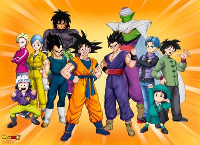 Poster Dragon Ball Hero Goku&apos;s group 52x38cm