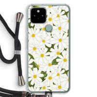 Summer Daisies: Pixel 5 Transparant Hoesje met koord