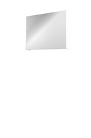 Proline Comfort spiegelkast met spiegels aan binnen- en buitenzijde en 2 deuren 80 x 60 x 14 cm, mat wit