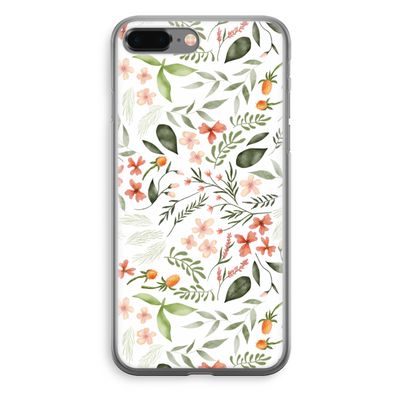 Sweet little flowers: iPhone 8 Plus Transparant Hoesje