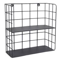 LOFT42 Racky Wandrek Vierkant - Metaal - Mat Zwart - 42x42x17