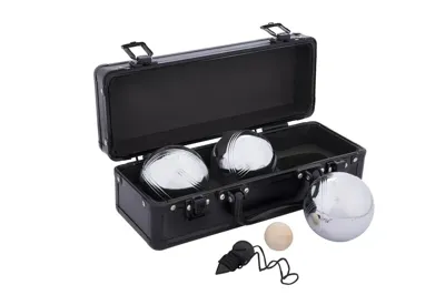 Engelhart Jeu de boules 3 ballen in zwarte aluminium koffer