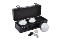 Engelhart Jeu de boules 3 ballen in zwarte aluminium koffer