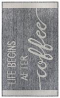 Hanse Home - Cucina Anti-Slip Runner Life Begins After Coffee Grey Creme - 62x150 cm Hanse Home - Cucina Anti-Slip Runner Life Begins After Coffee Grey Creme - 62x150 cm