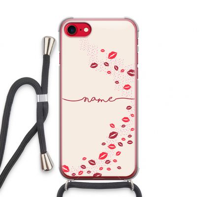 Kusjes: iPhone SE 2020 Transparant Hoesje met koord