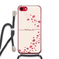 Kusjes: iPhone SE 2020 Transparant Hoesje met koord