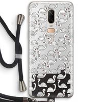 Zwanen: OnePlus 6 Transparant Hoesje met koord Zwanen: OnePlus 6 Transparant Hoesje met koord