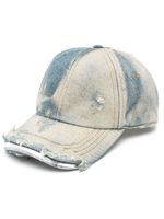 Diesel casquette en jean C-Yasu à effet usé - Bleu