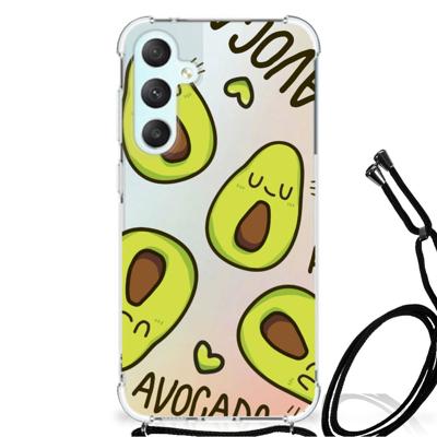 Samsung Galaxy S23 FE Stevig | Bumper Hoesje | Avocado Singing Samsung Galaxy S23 FE Stevig | Bumper Hoesje | Avocado Singing