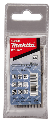 Makita Accessoires Metaalboor 2,9X61mm - D-46648 D-46648