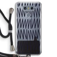 Marrakech Zigzag: LG G6 Transparant Hoesje met koord
