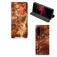 Sony Xperia 1 III | Standcase | Marmer Bruin