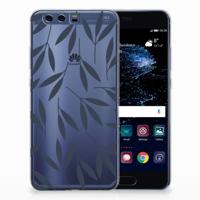 Huawei P10 Plus | TPU Case | Leaves Blue