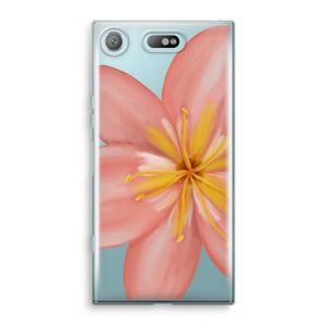 Pink Ellila Flower: Sony Xperia XZ1 Compact Transparant Hoesje