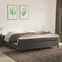 Bedframe zonder matras 200x200 cm fluweel donkergrijs