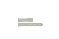 Horlogeband Burberry BU9128 Leder Wit 18mm