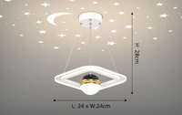 LunaNova LED Plafondlamp met Sterrenprojectie