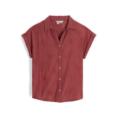 Royal Robbins Oasis S/S Shirt Dames Wild Rhubarb L