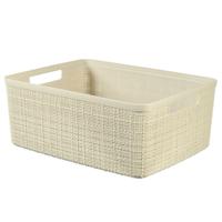 Curver opbergmand jute-look 12l crème
