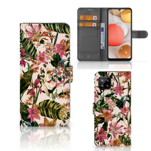 Samsung Galaxy A42 5G Hoesje Flowers