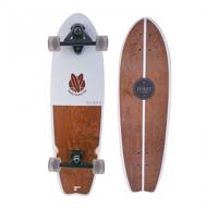 Tempish Longboard Surfy 82,5 x 23,5 cm wit/bruin - thumbnail