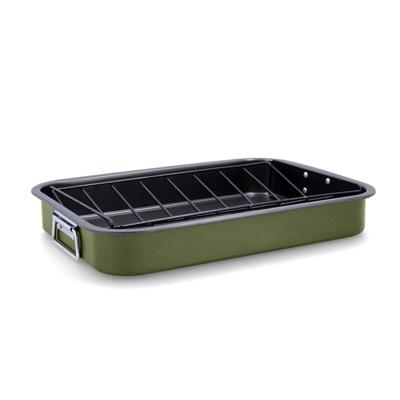 Braadslede Quid Naturalia Groen Metaal 42 x 30,5 x 6,3 cm Rooster