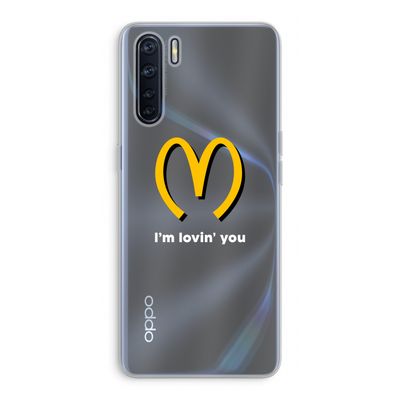 I'm lovin' you: Oppo A91 Transparant Hoesje
