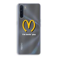 I'm lovin' you: Oppo A91 Transparant Hoesje