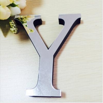 2 PC'S Home Decoratie creatieve persoonlijkheid Engelse letters acryl spiegel 3D DIY muur stickers (Y)