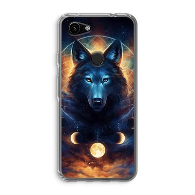 Wolf Dreamcatcher: Google Pixel 3a Transparant Hoesje