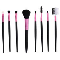Schmink penselen - 8x stuks - kwasten setje - cosmetica en schmink - roze - synthetisch Schmink penselen - 8x stuks - kwasten setje - cosmetica en schmink - roze - synthetisch