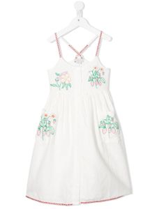 Stella McCartney Kids robe à design brodé - Blanc