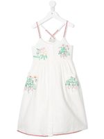 Stella McCartney Kids robe à design brodé - Blanc