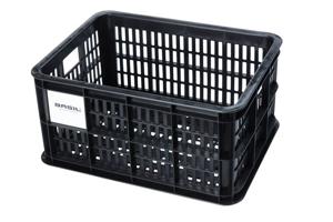 Basil fietskrat s - klein - 17.5 liter - zwart