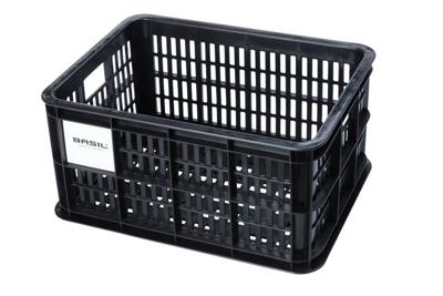 Basil fietskrat s - klein - 17.5 liter - zwart
