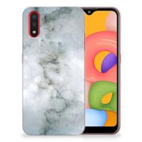 Smartphone hoesje Samsung Galaxy A01 Painting Grey