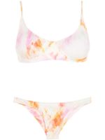 Brigitte bikini nervuré à imprimé tie-dye - Multicolore