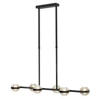 Highlight HanglampDynasty zwart 5-lichts helder glas - H5508.20