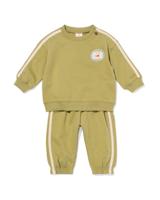 HEMA Babykledingset comfy fit jersey groen (groen)