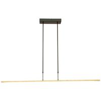 Masterlight Zwarte hanglamp Real 2 130cm met goud 2776-GL-P-DW - thumbnail