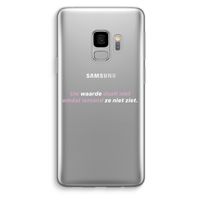 uw waarde daalt niet: Samsung Galaxy S9 Transparant Hoesje
