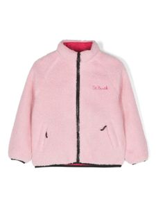 MC2 Saint Barth Kids veste zippée à imprimé graphique - Rose