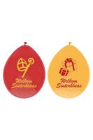 Sinterklaas ballonnen Rood Geel 30cm (6st)