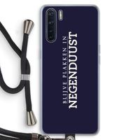 Blijve plakken in Negenduust: Oppo A91 Transparant Hoesje met koord