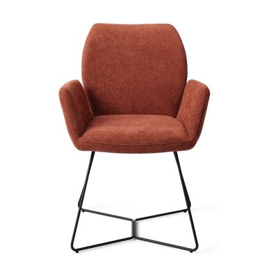 Jesper Home Misaki eetkamerstoel Cosy Copper beehive black