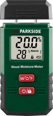 PARKSIDE Multifunctionele detector of houtvochtigheidsmeter (Bouw- en houtvochtigheidsmeter)