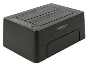 Delock 63957 USB Type-C 10 Gbps dockingstation voor 2 x SATA HDD/SSD met kloonfunctie