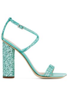 Giuseppe Zanotti sandales Tara à paillettes - Vert